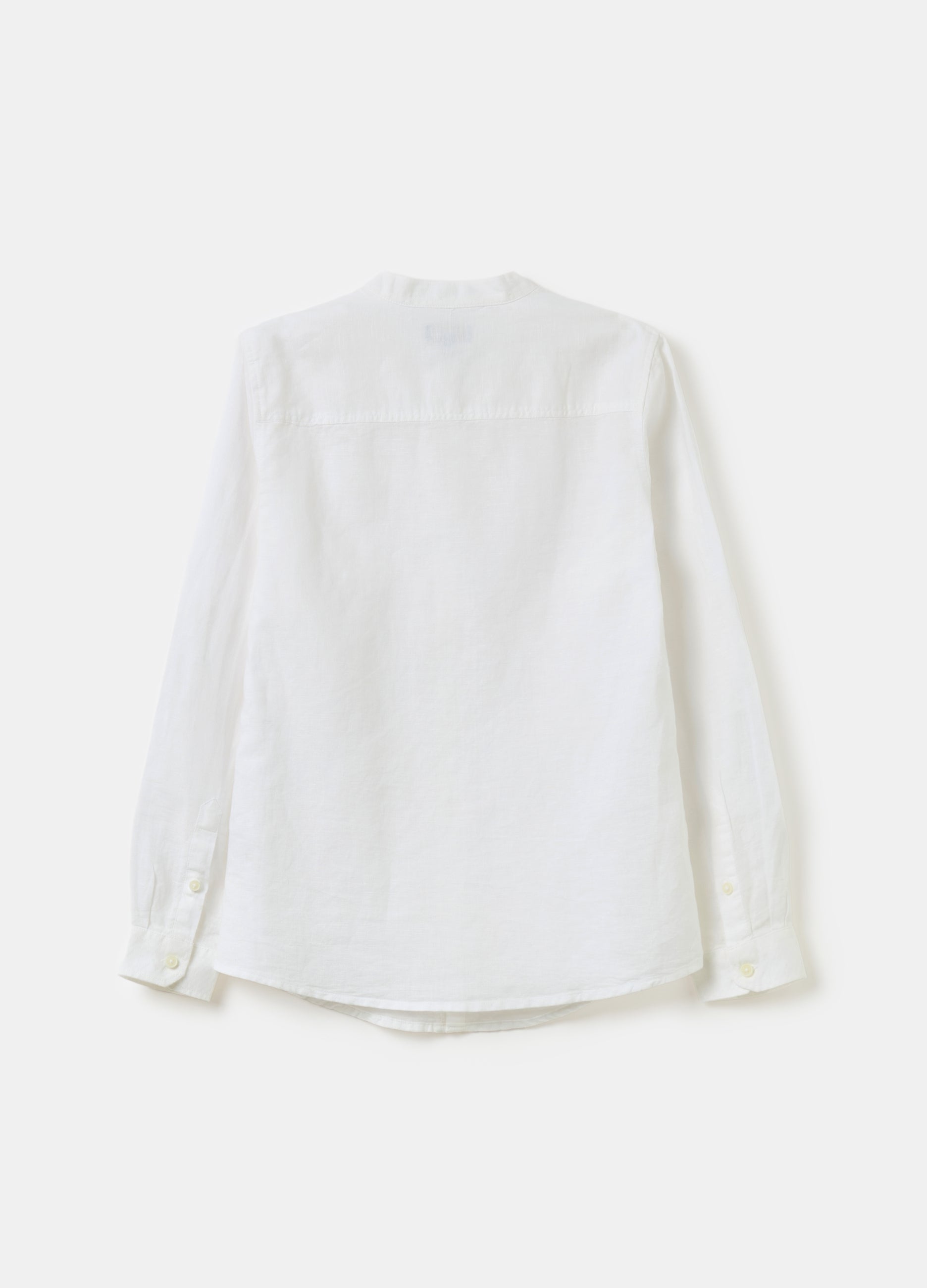 Ovs Linen And Cotton Shirt With Pocket