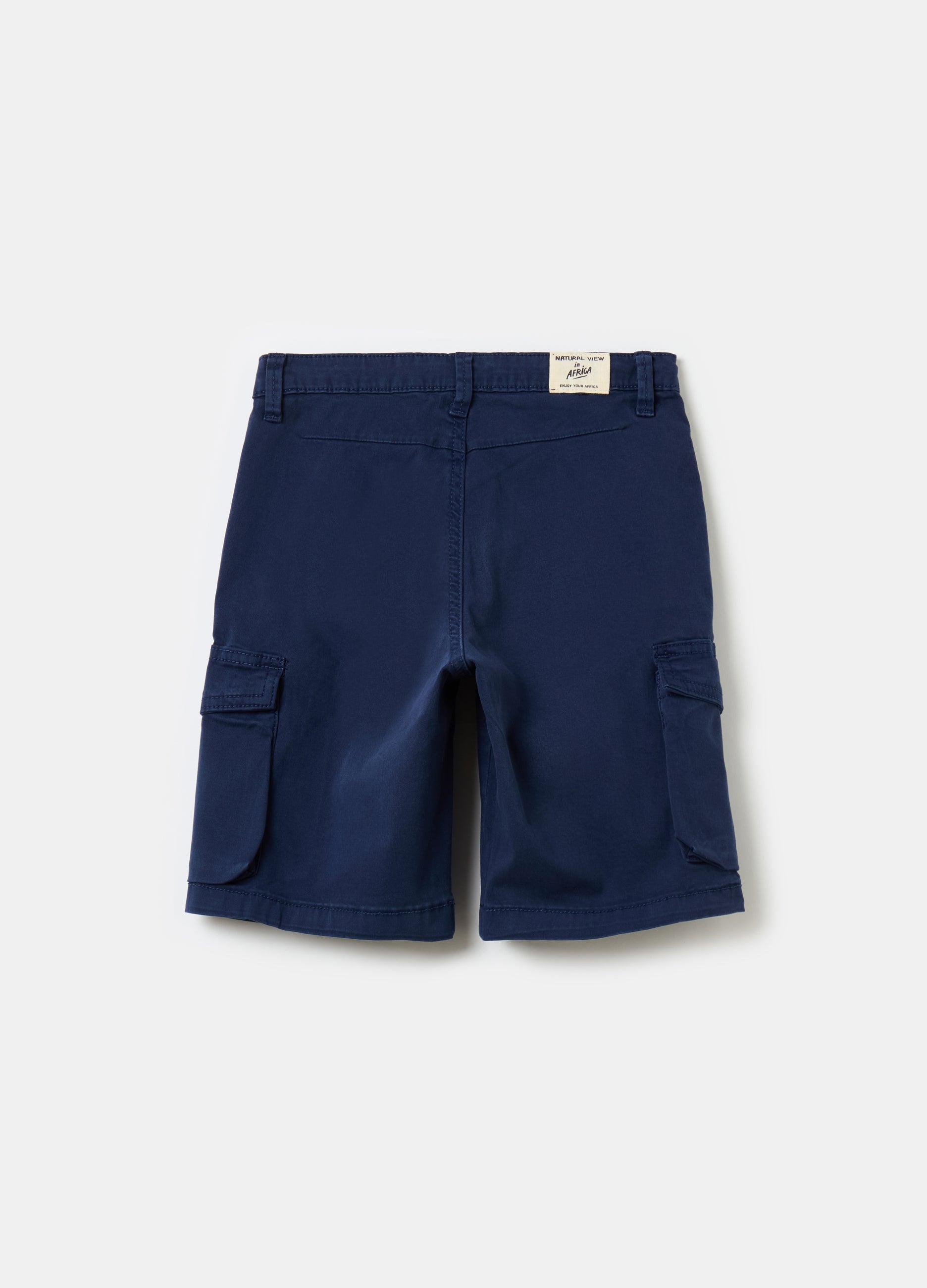 Ovs Cargo Bermuda Shorts With Drawstring