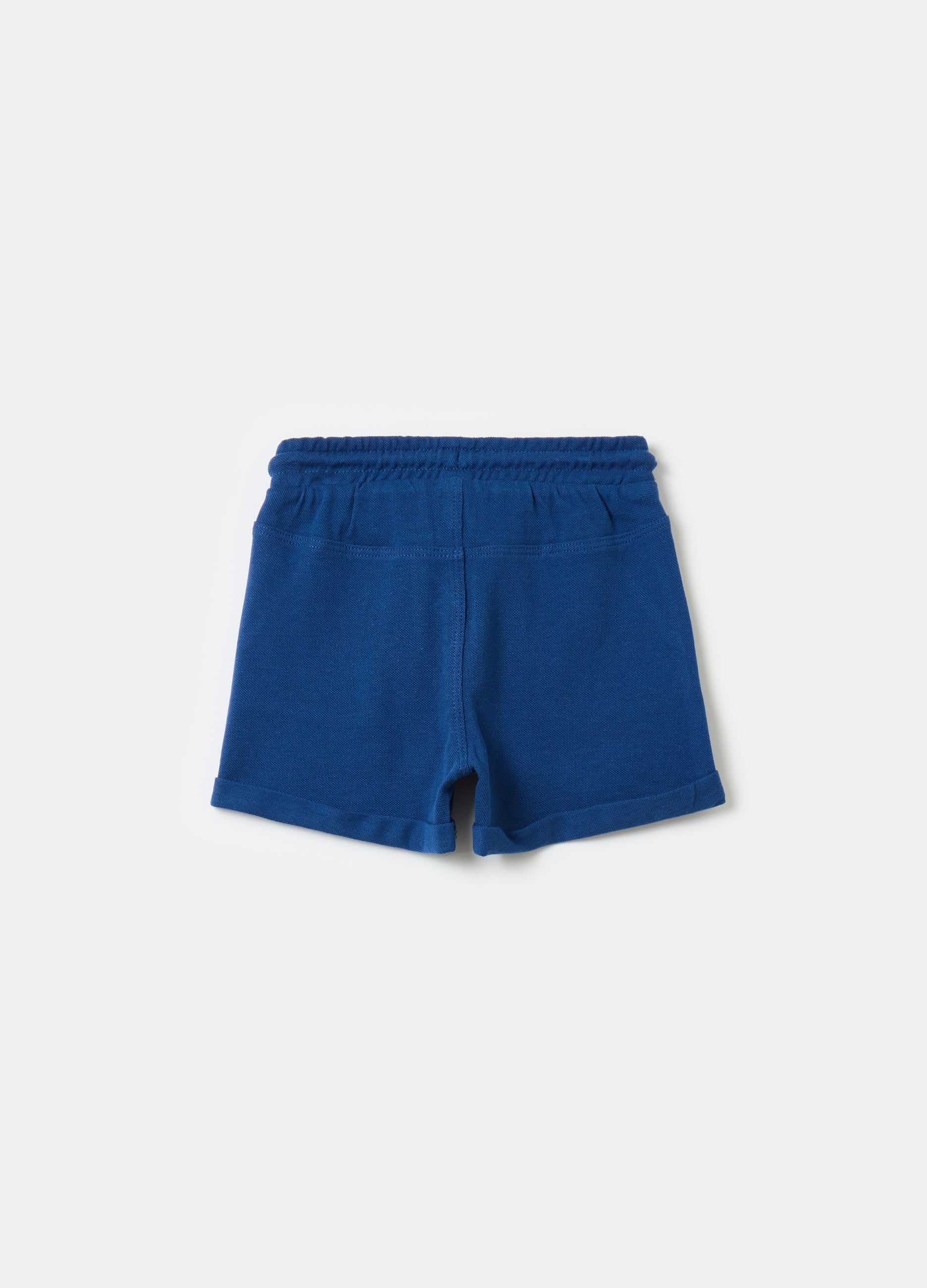 Ovs Piquet Bermuda Shorts With Drawstring