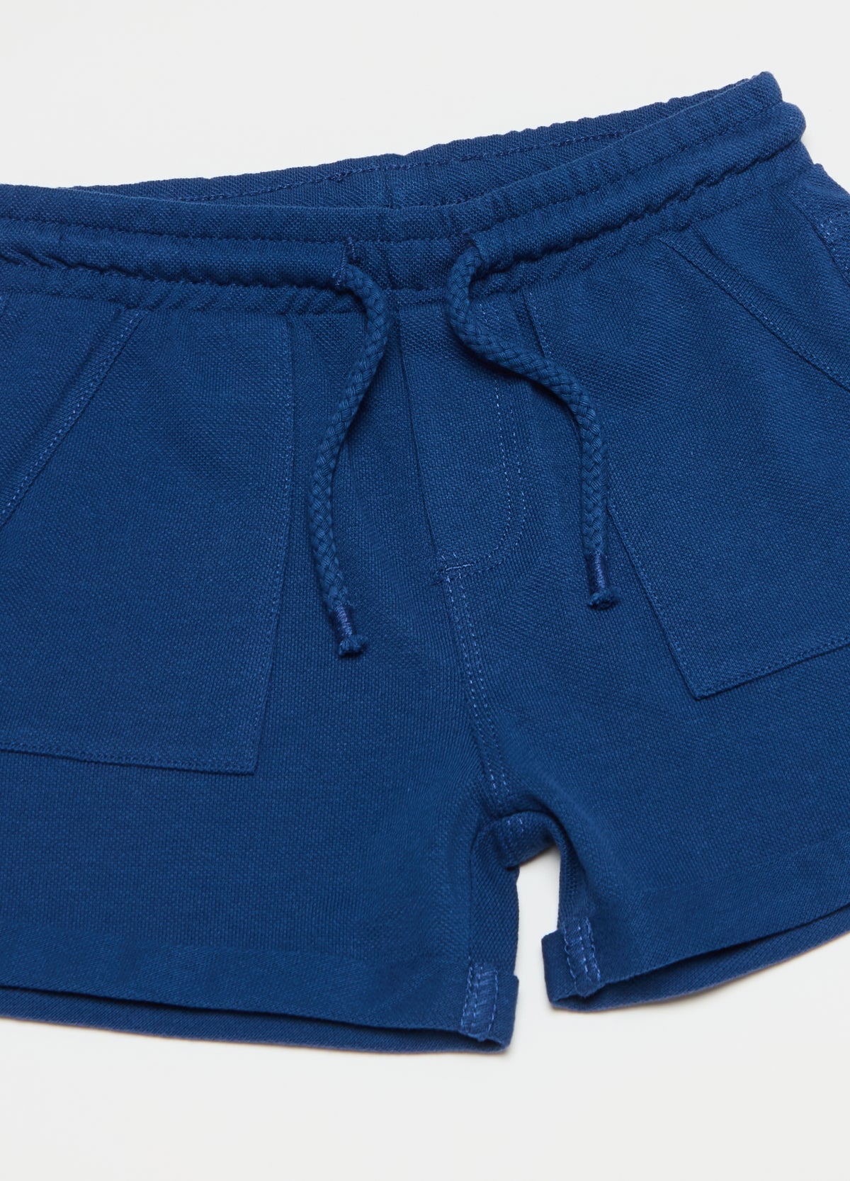 Ovs Piquet Bermuda Shorts With Drawstring