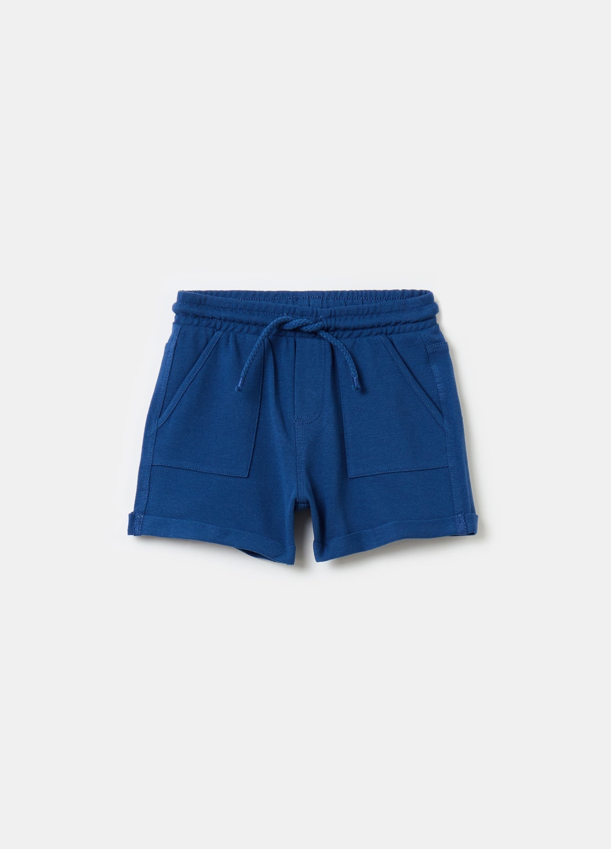 Ovs Piquet Bermuda Shorts With Drawstring
