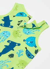 Ovs Cotton Racerback Vest With Print