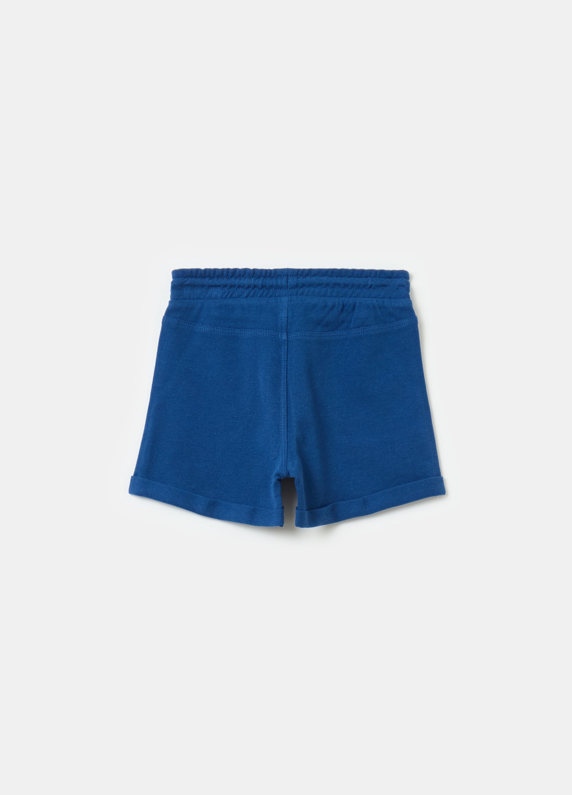 Ovs Piquet Bermuda Shorts With Drawstring