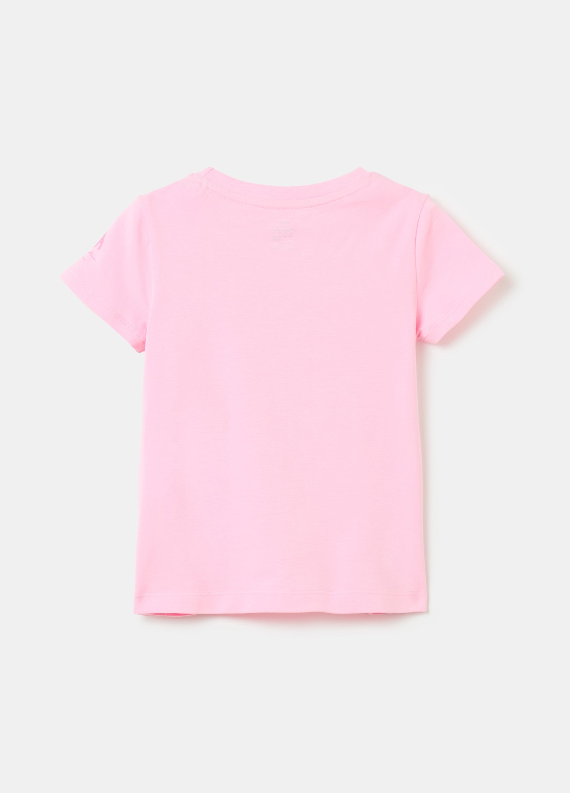 Stretch Cotton T-Shirt With Donald Duck 90 Print