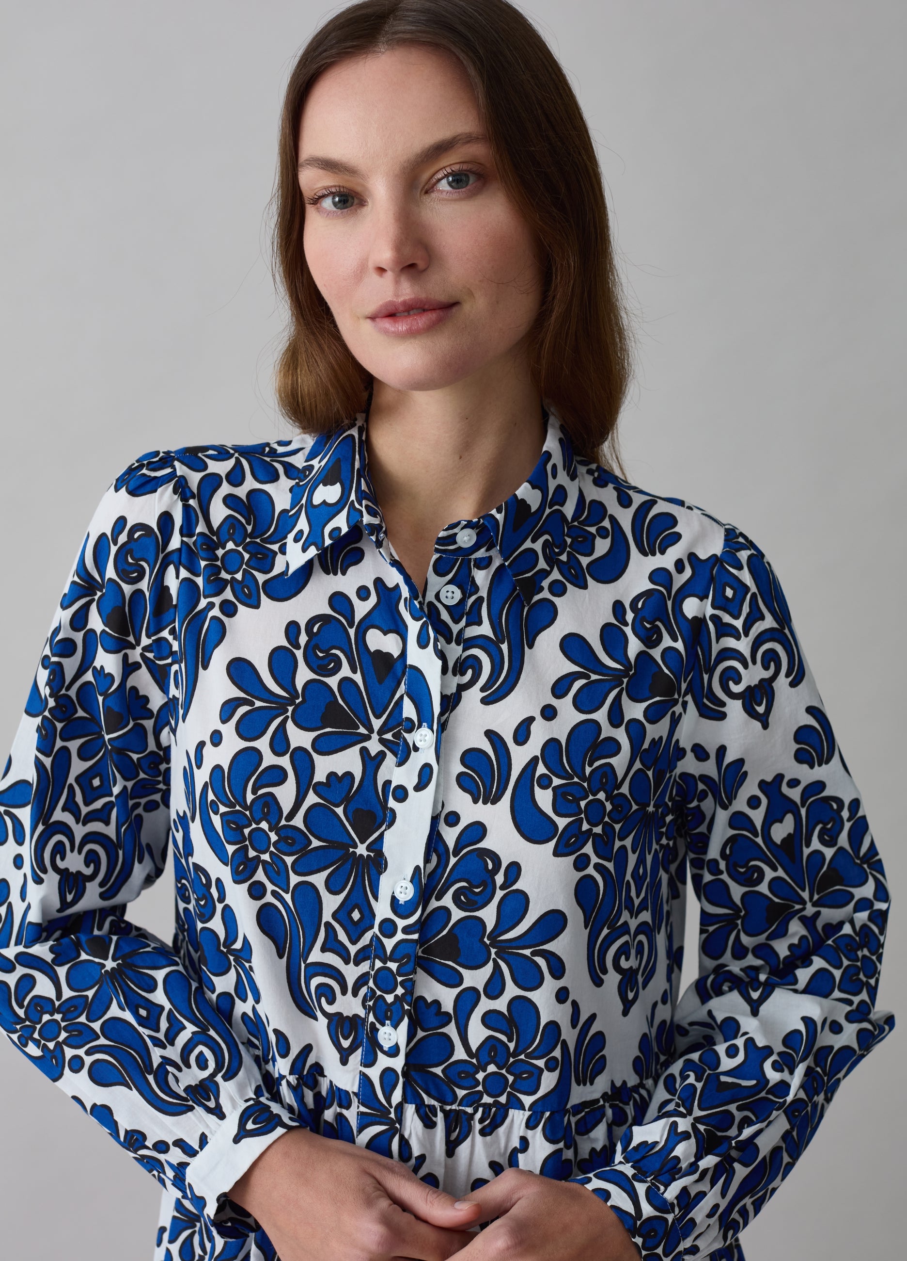Long Shirt Dress With Print