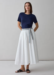 Long Skirt With Ethnic Belt