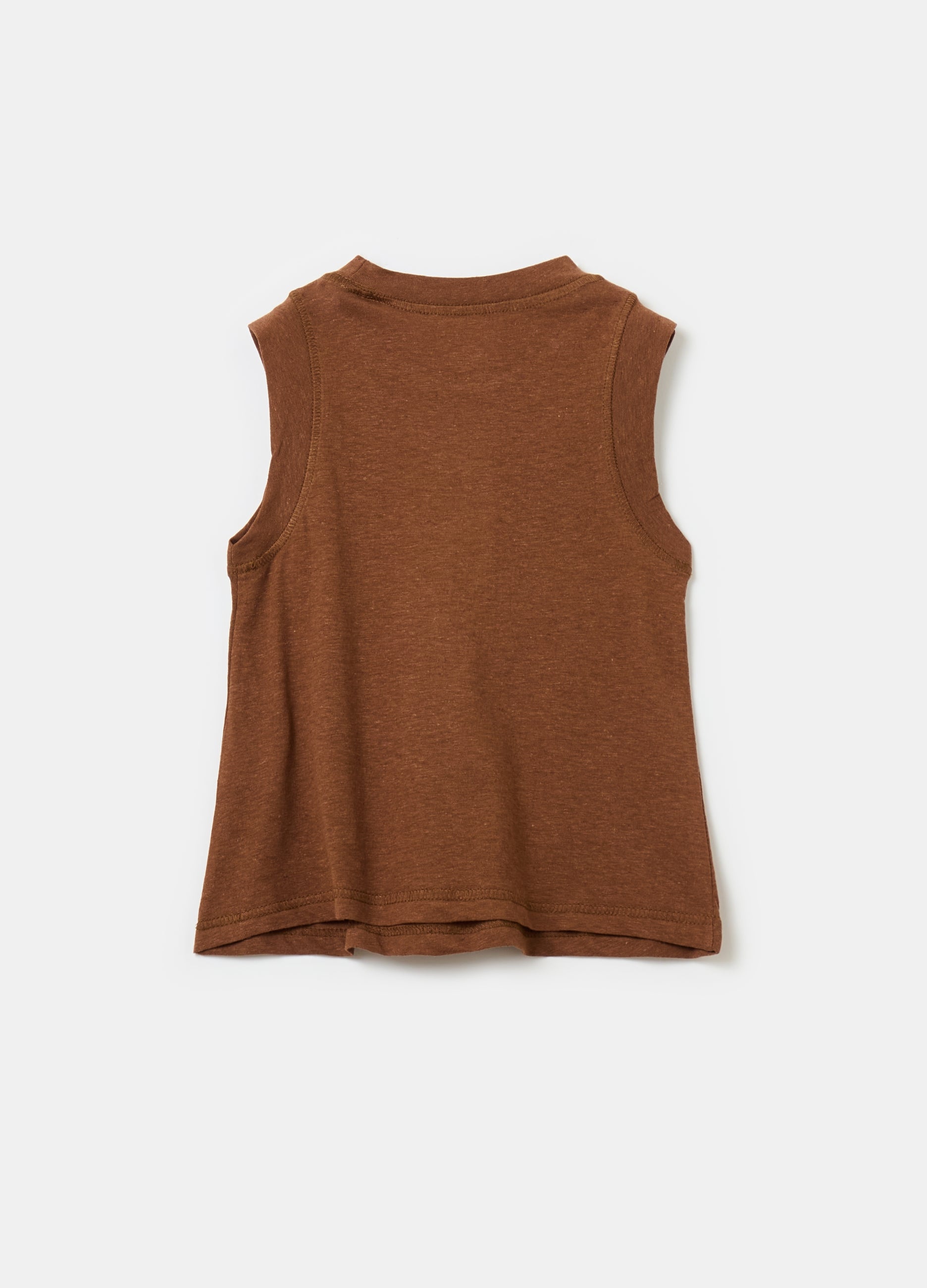 Cotton And Linen Tank Top