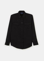Contemporary Relaxed-Fit Shirt In Satin