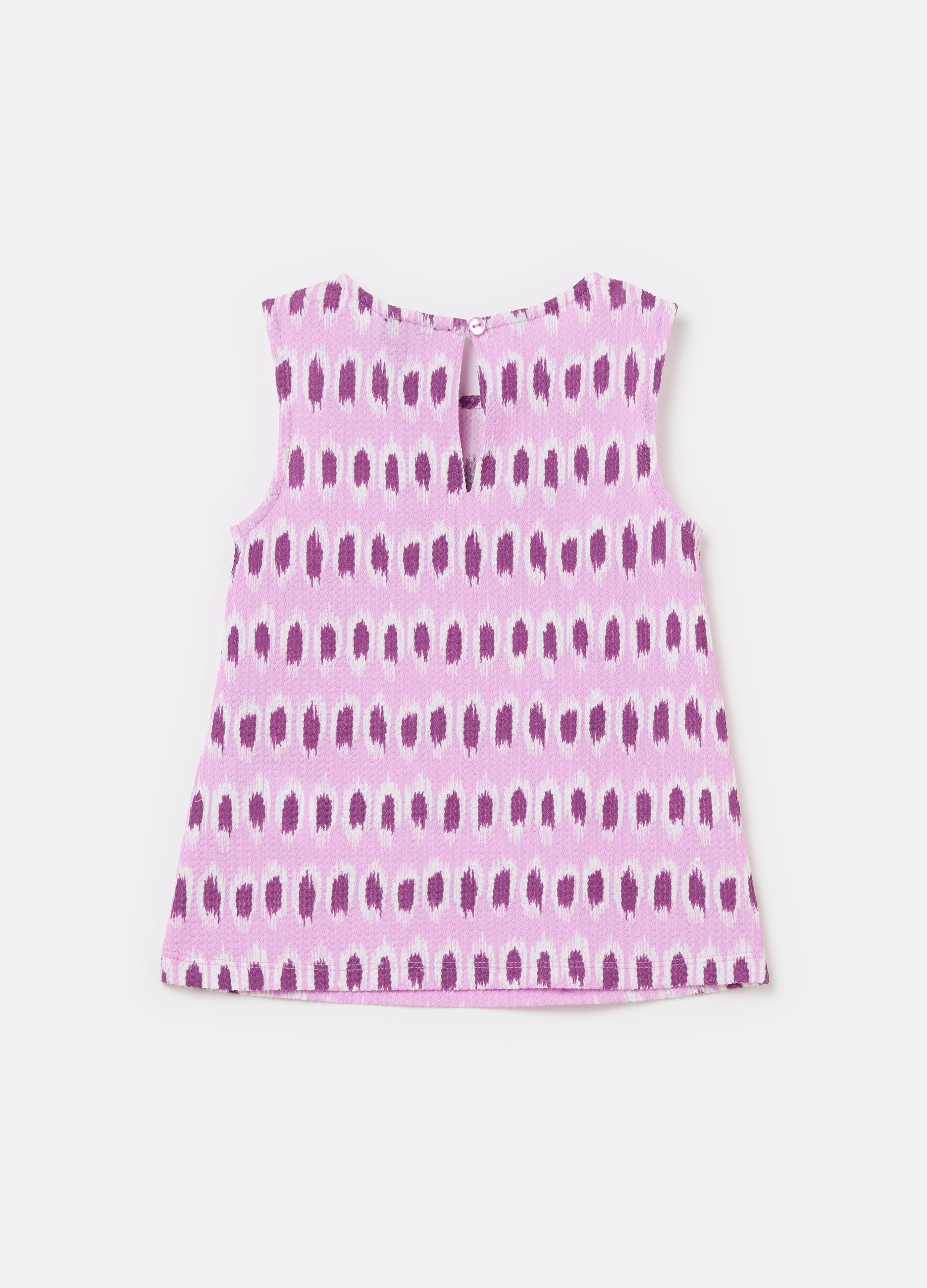 Ovs Sleeveless Blouse With All-Over Print