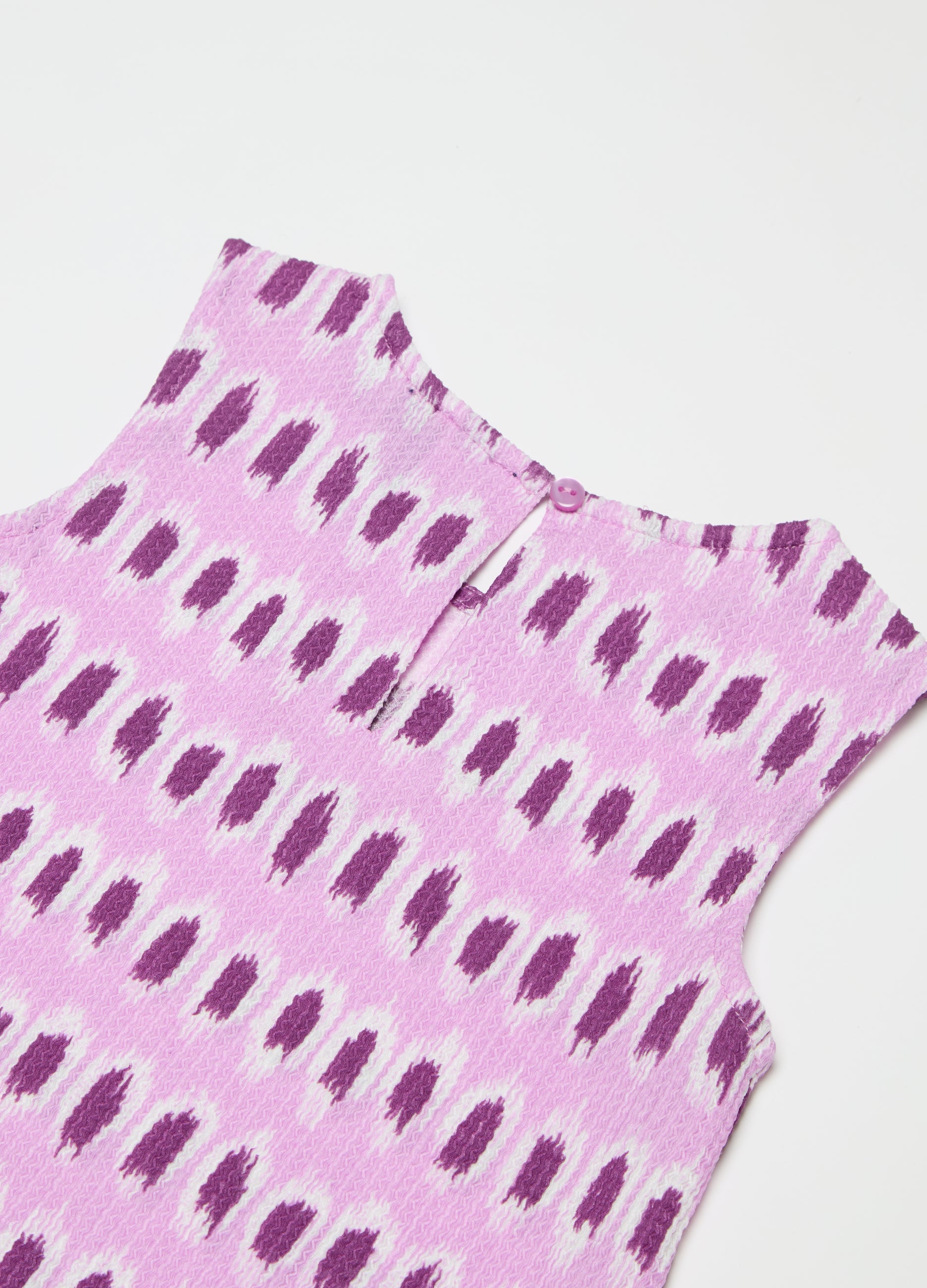 Ovs Sleeveless Blouse With All-Over Print