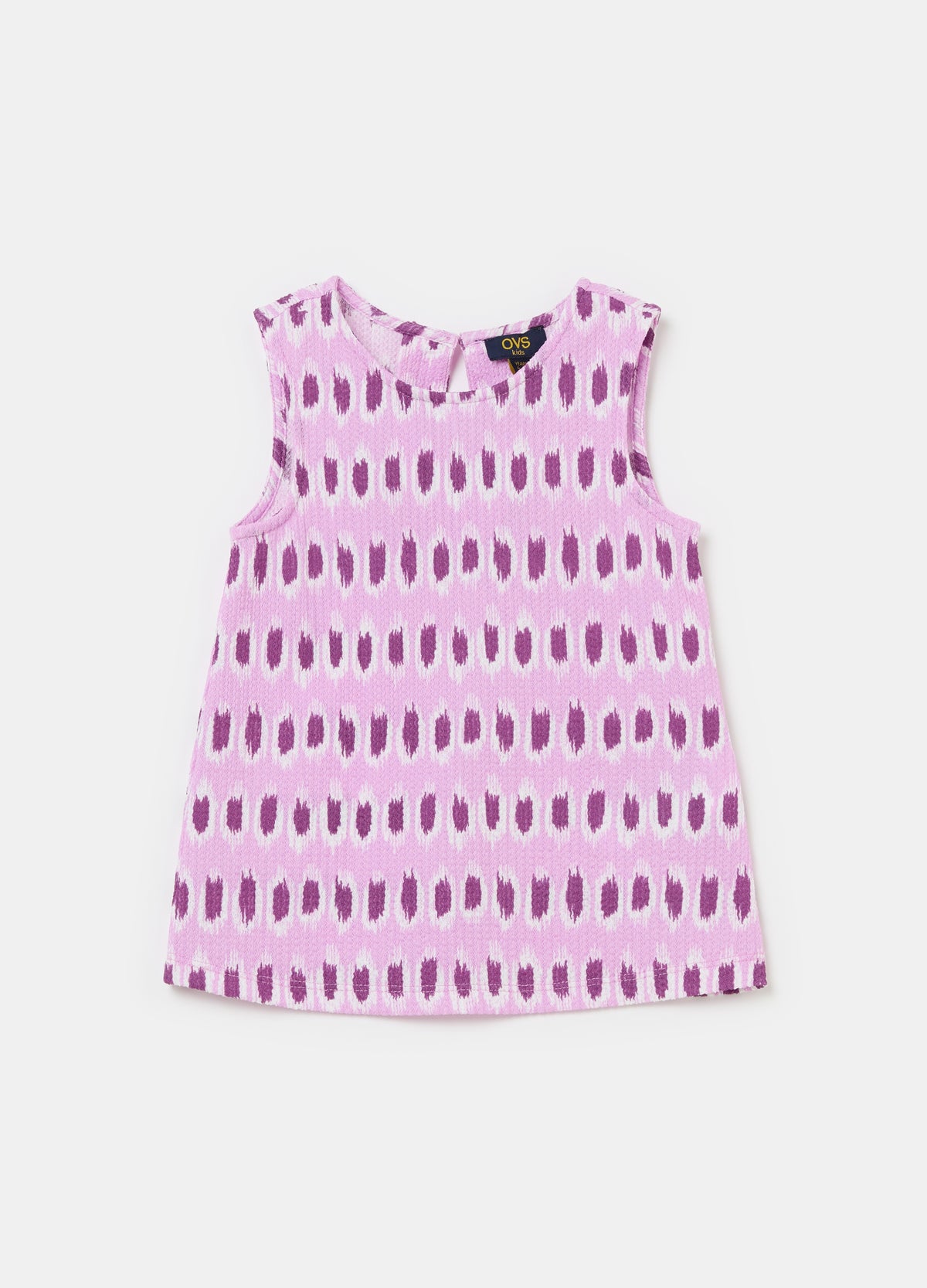 Ovs Sleeveless Blouse With All-Over Print
