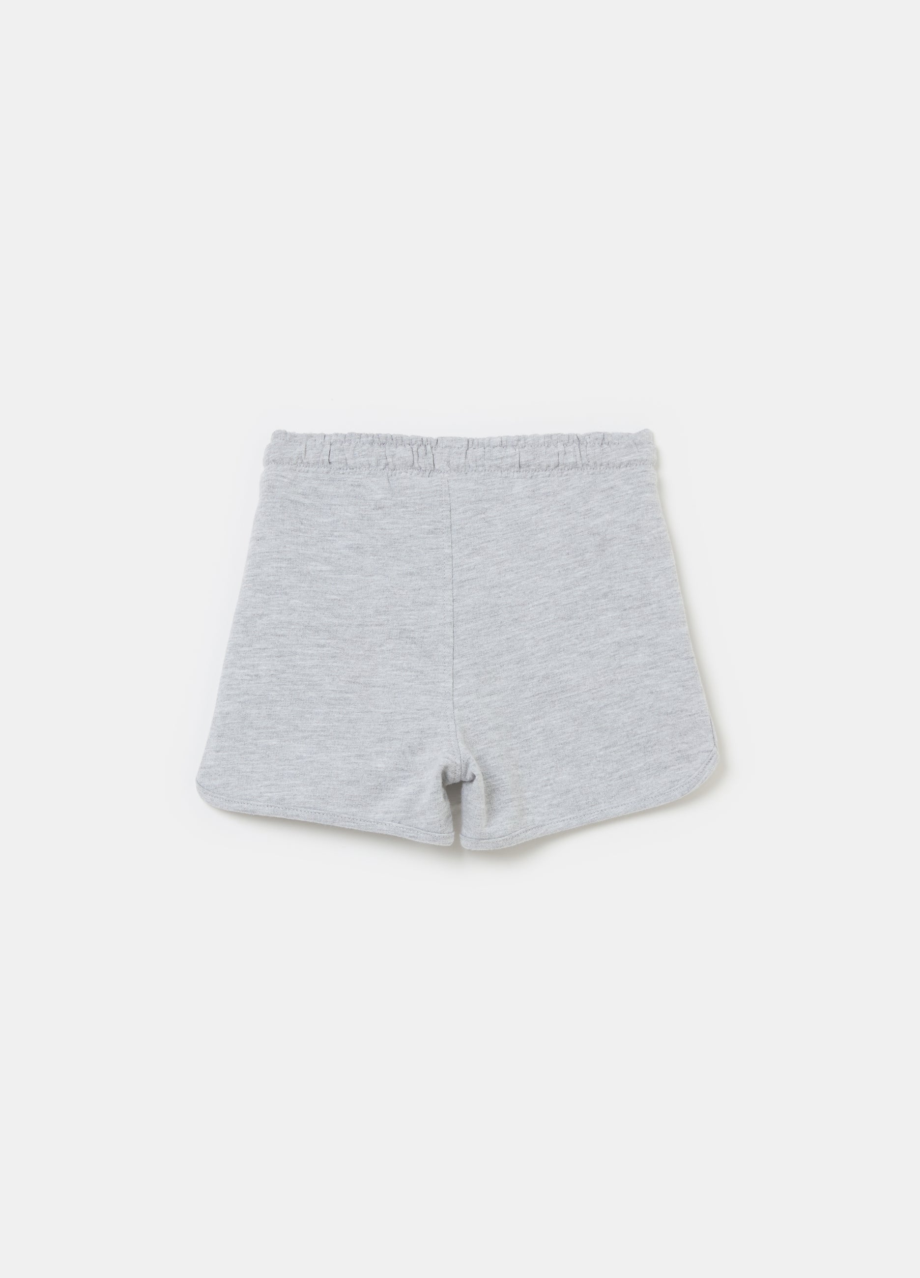 Ovs Fleece Bermuda Shorts With Drawstring And Pockets