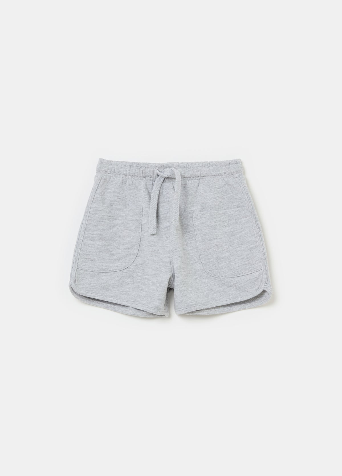 Ovs Fleece Bermuda Shorts With Drawstring And Pockets