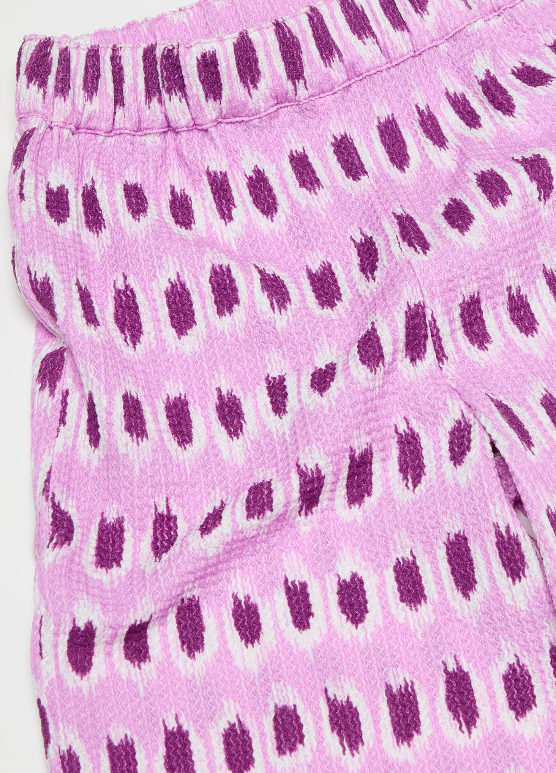 Ovs Wide-Leg Trousers With Ikat Pattern
