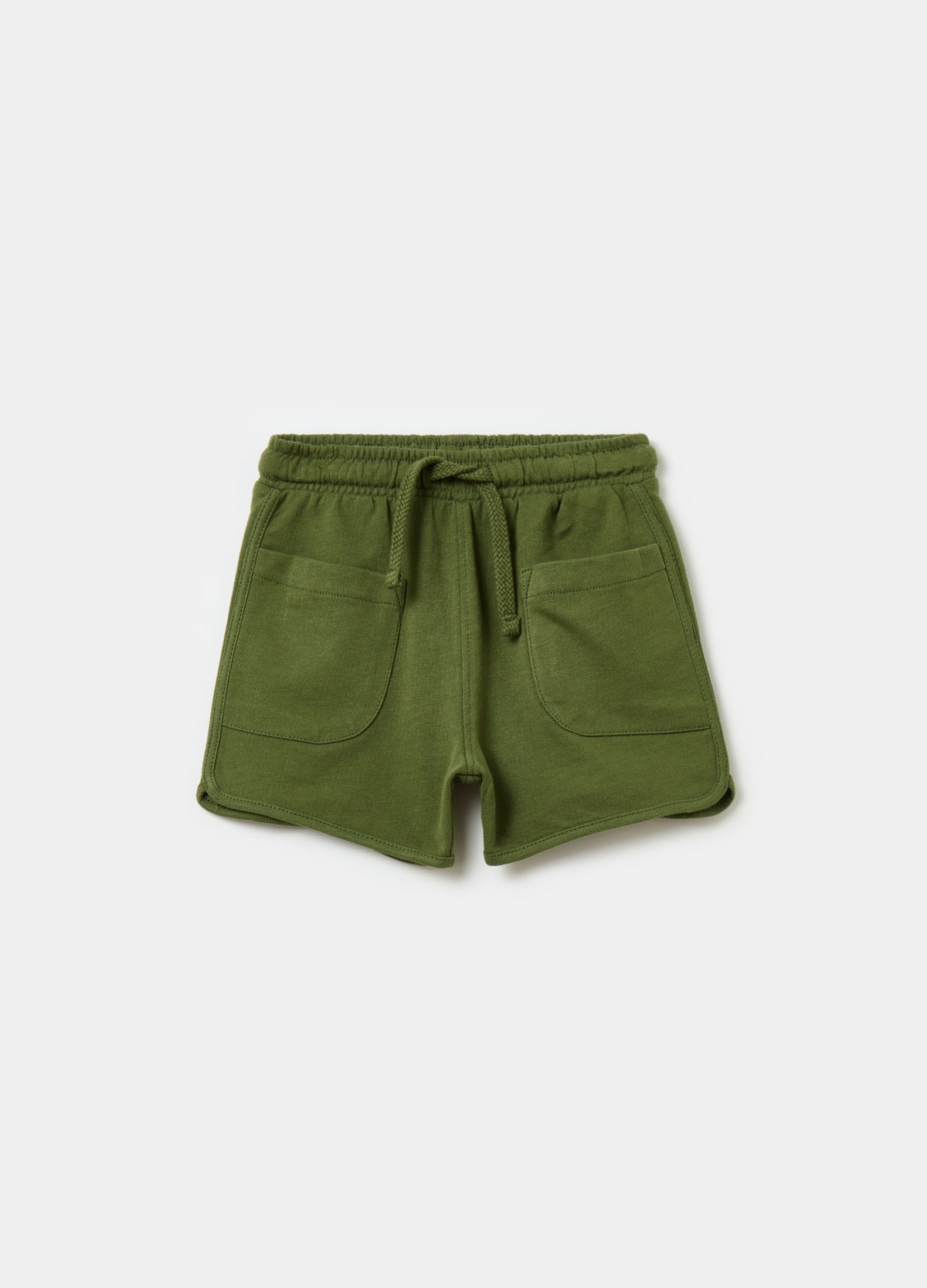 Ovs Fleece Bermuda Shorts With Pockets And Drawstring