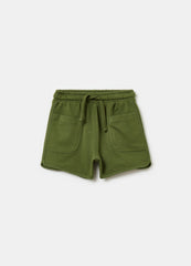 Ovs Fleece Bermuda Shorts With Pockets And Drawstring