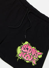 Ovs Shorts In French Terry With Graffiti Print