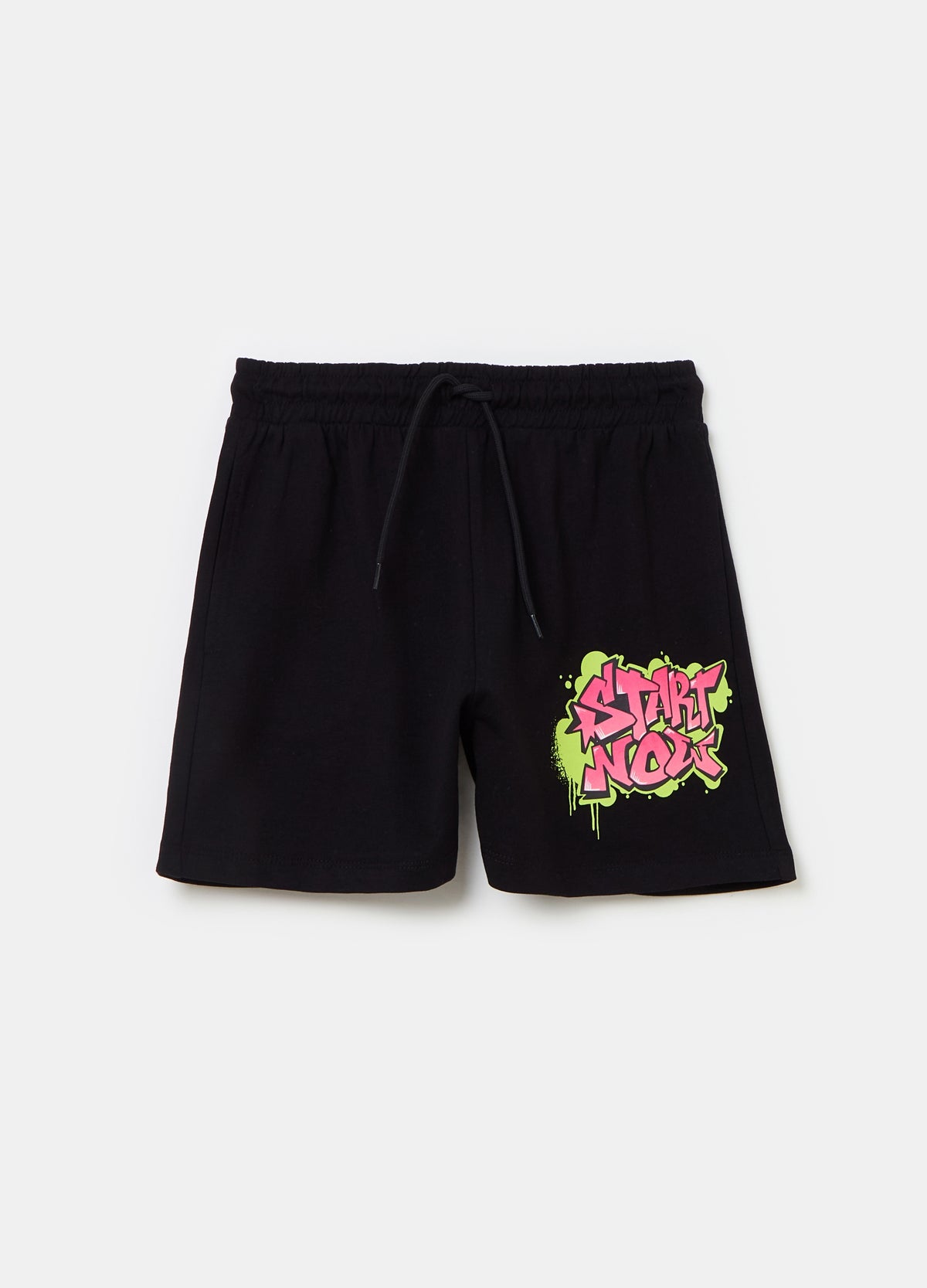 Ovs Shorts In French Terry With Graffiti Print