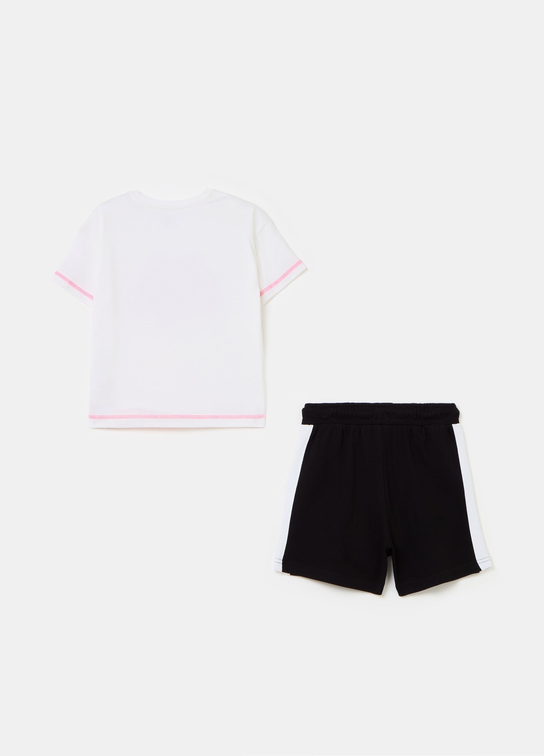 Ovs Jogging Set With Graffiti Lettering Print