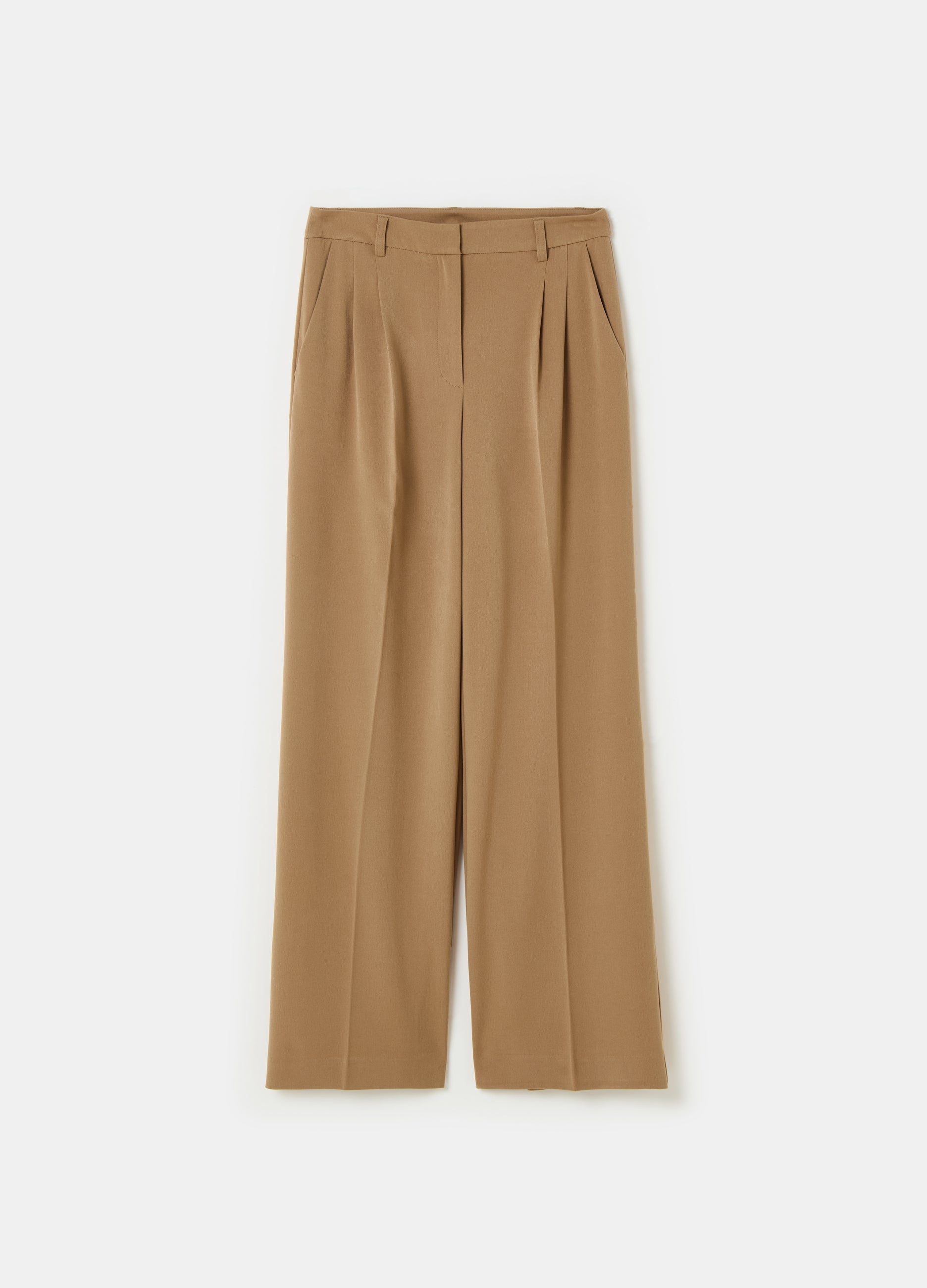 Contemporary Wide-Leg Palazzo Trousers