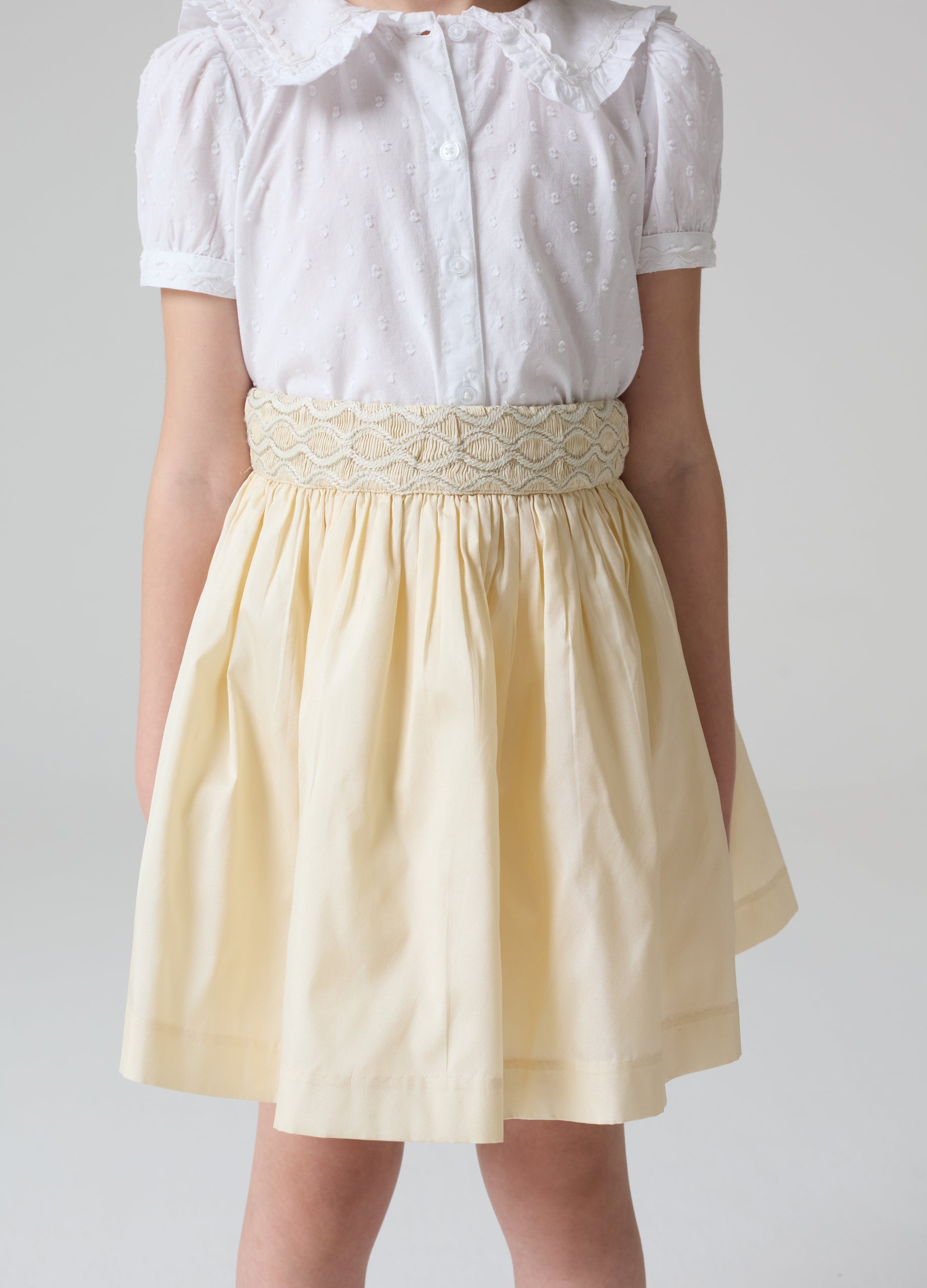Ovs Taffeta Skirt With Lurex Embroidery