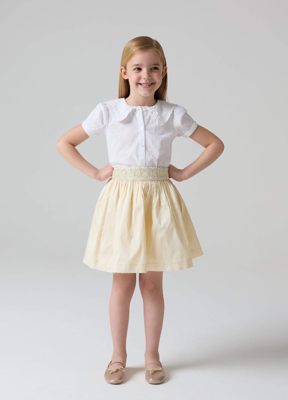 Ovs Taffeta Skirt With Lurex Embroidery