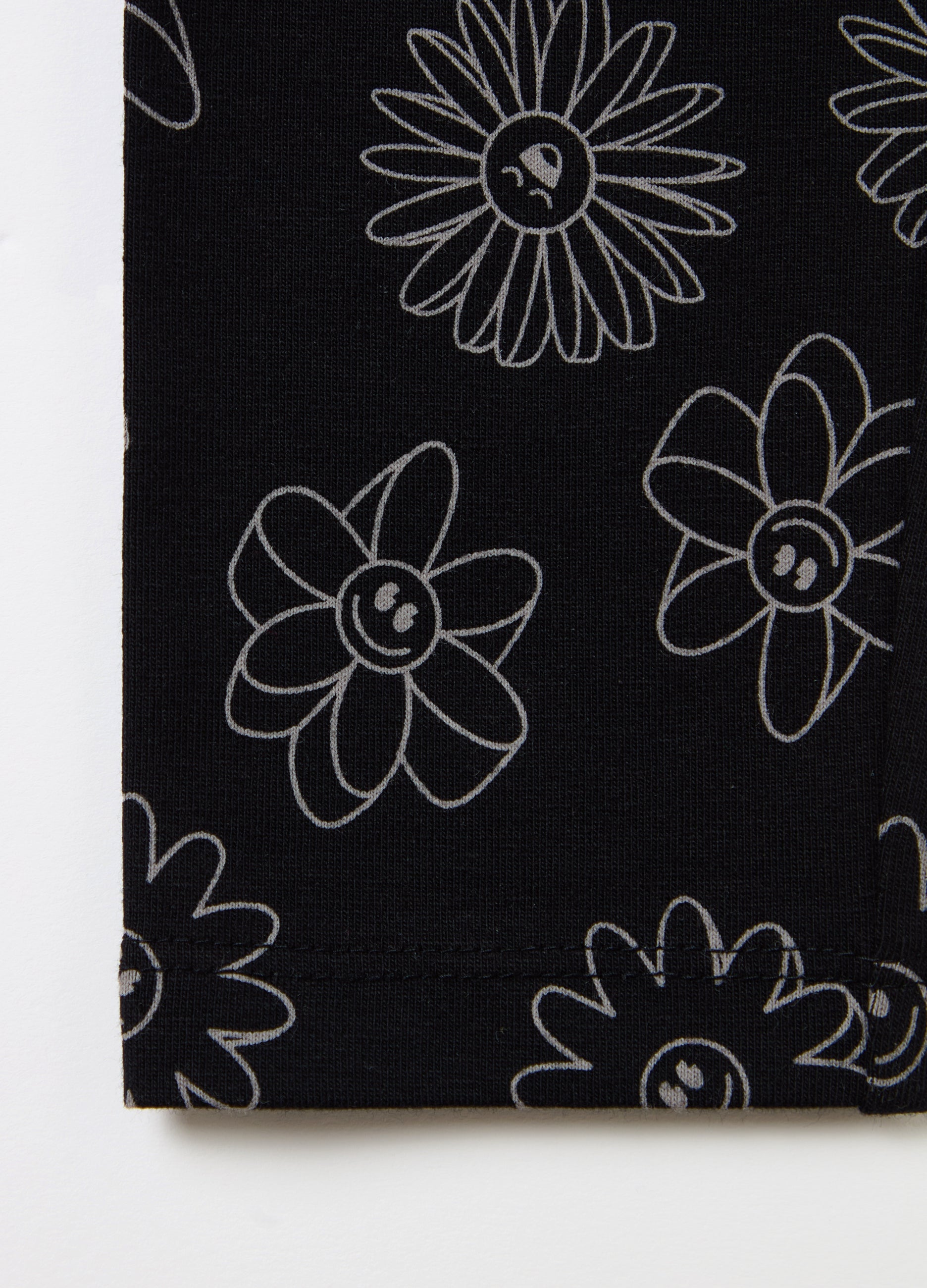 Printed Stretch Cotton Leggings