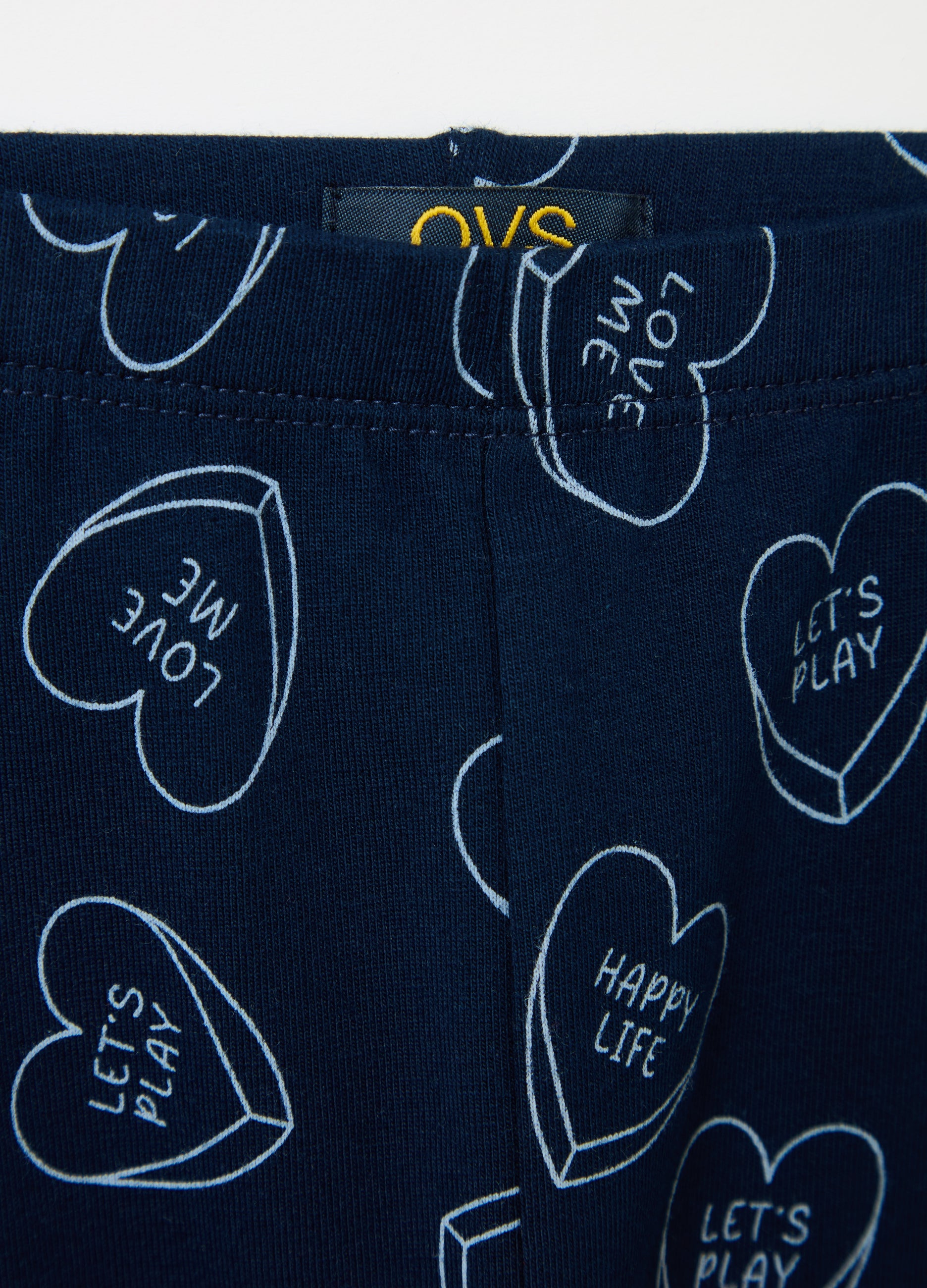 Printed Stretch Cotton Leggings