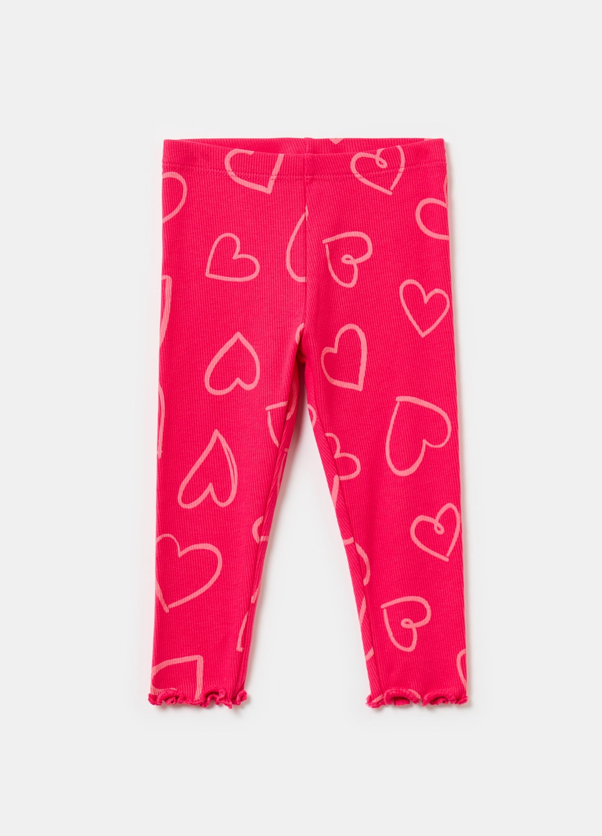 Ribbed Leggings With Print