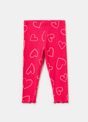 Ribbed Leggings With Print