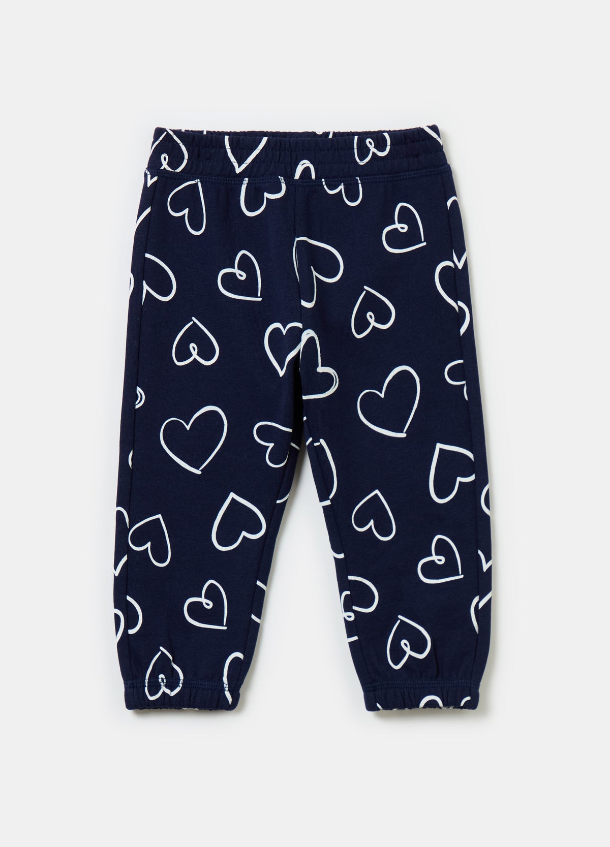 Joggers With Elasticated Edging And Print