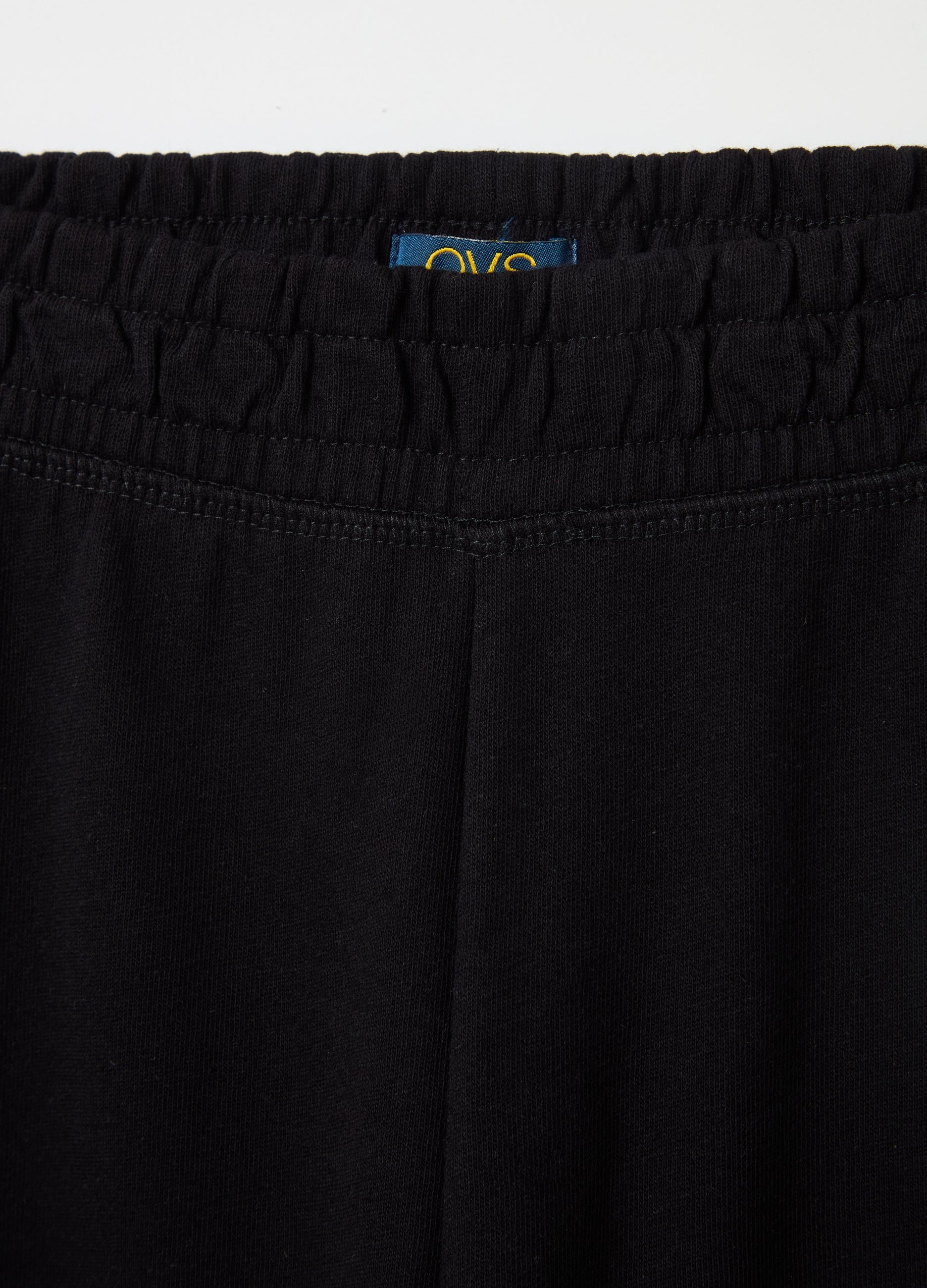Fleece Joggers With Elasticated Edging