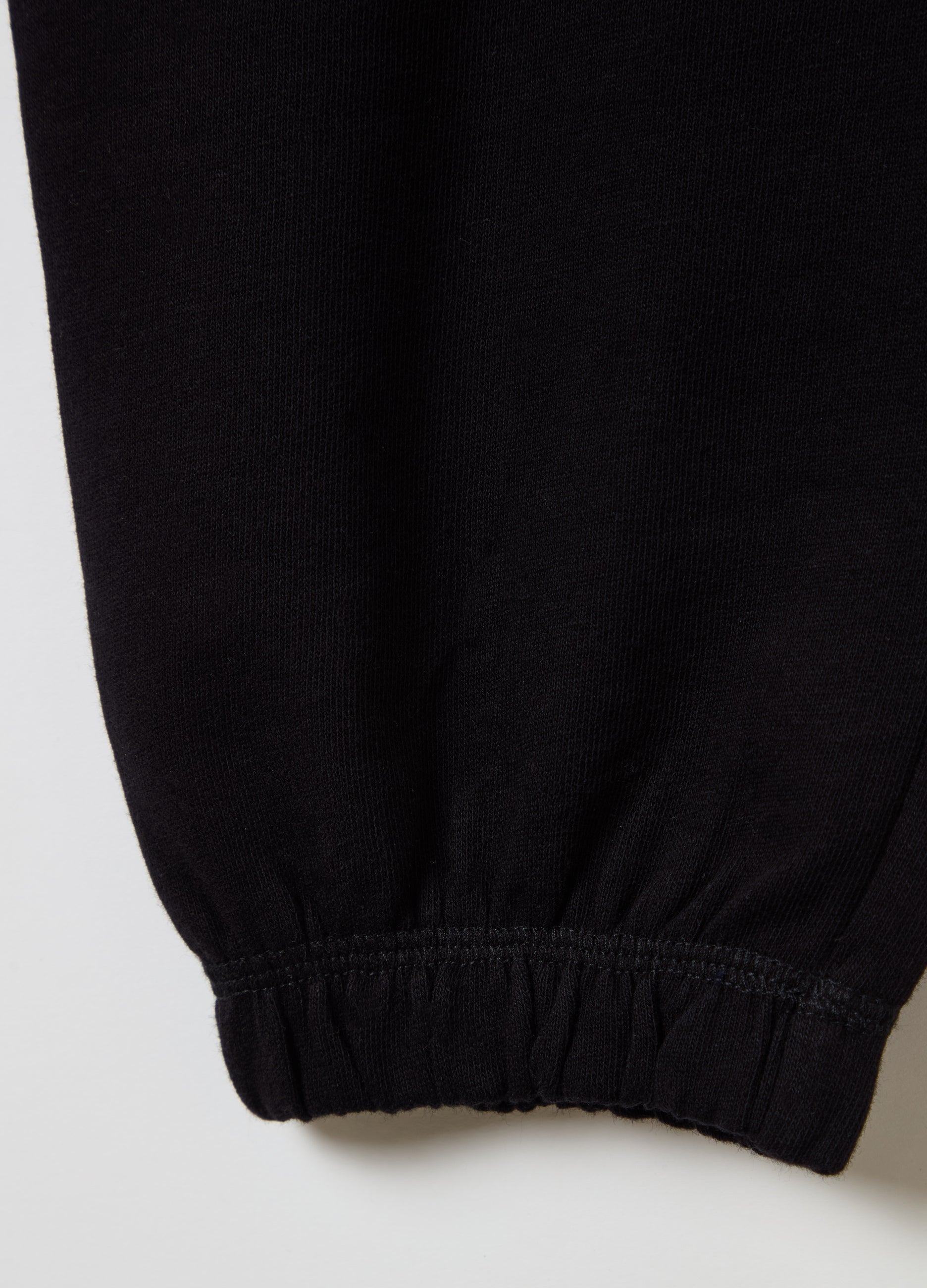 Fleece Joggers With Elasticated Edging