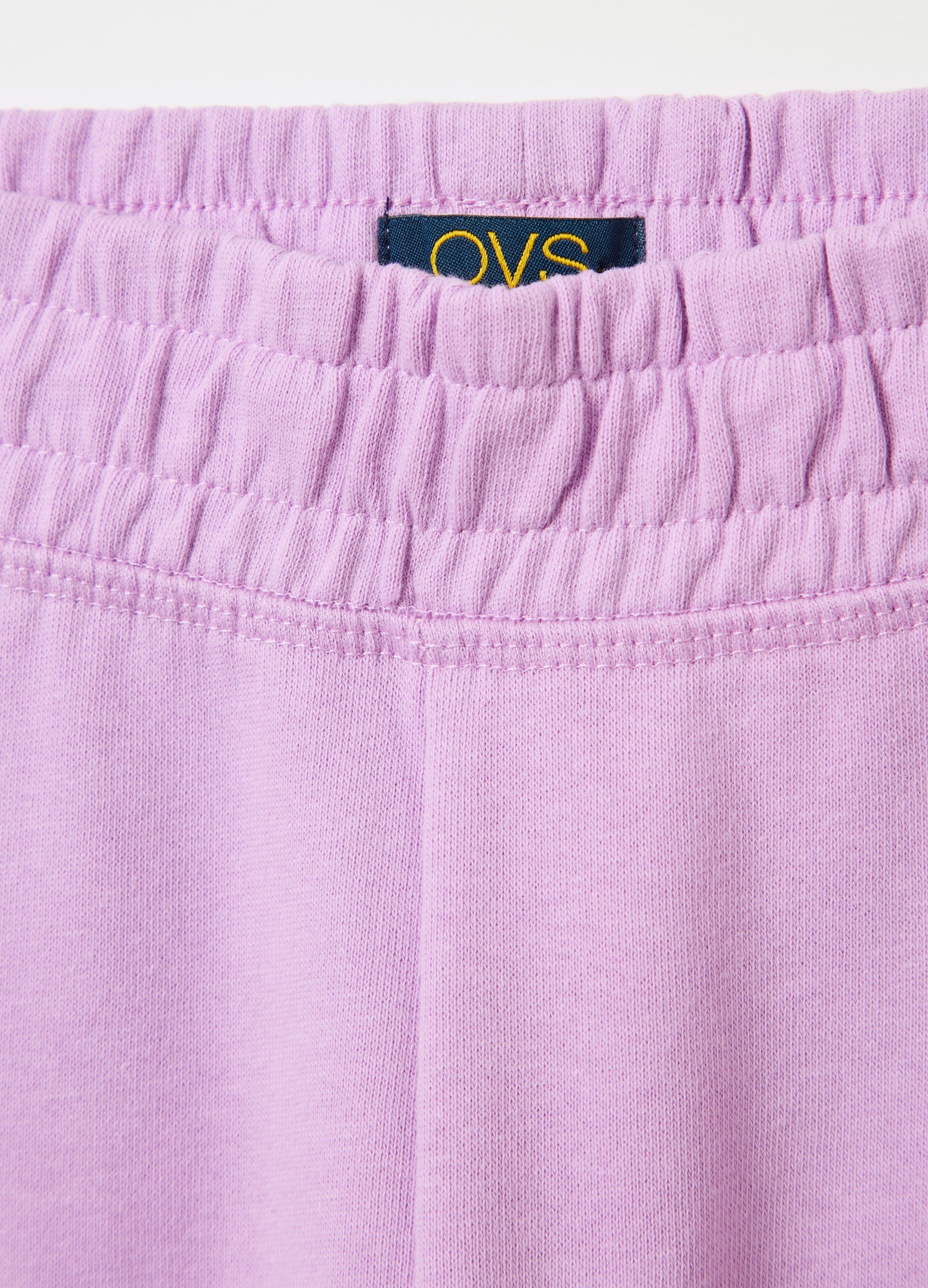Fleece Joggers With Elasticated Edging