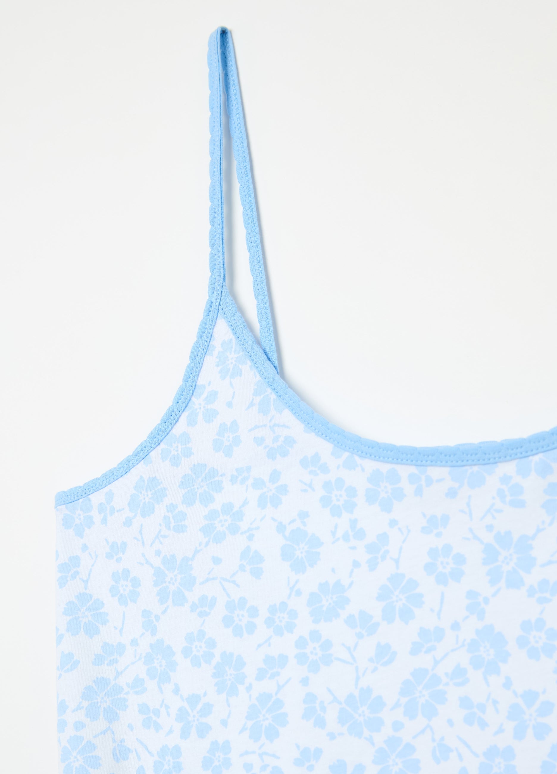 Ovs Pyjama Top With Small Flowers Print