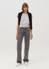Striped T-Shirt With Kimono Sleeves