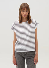 Striped T-Shirt With Kimono Sleeves
