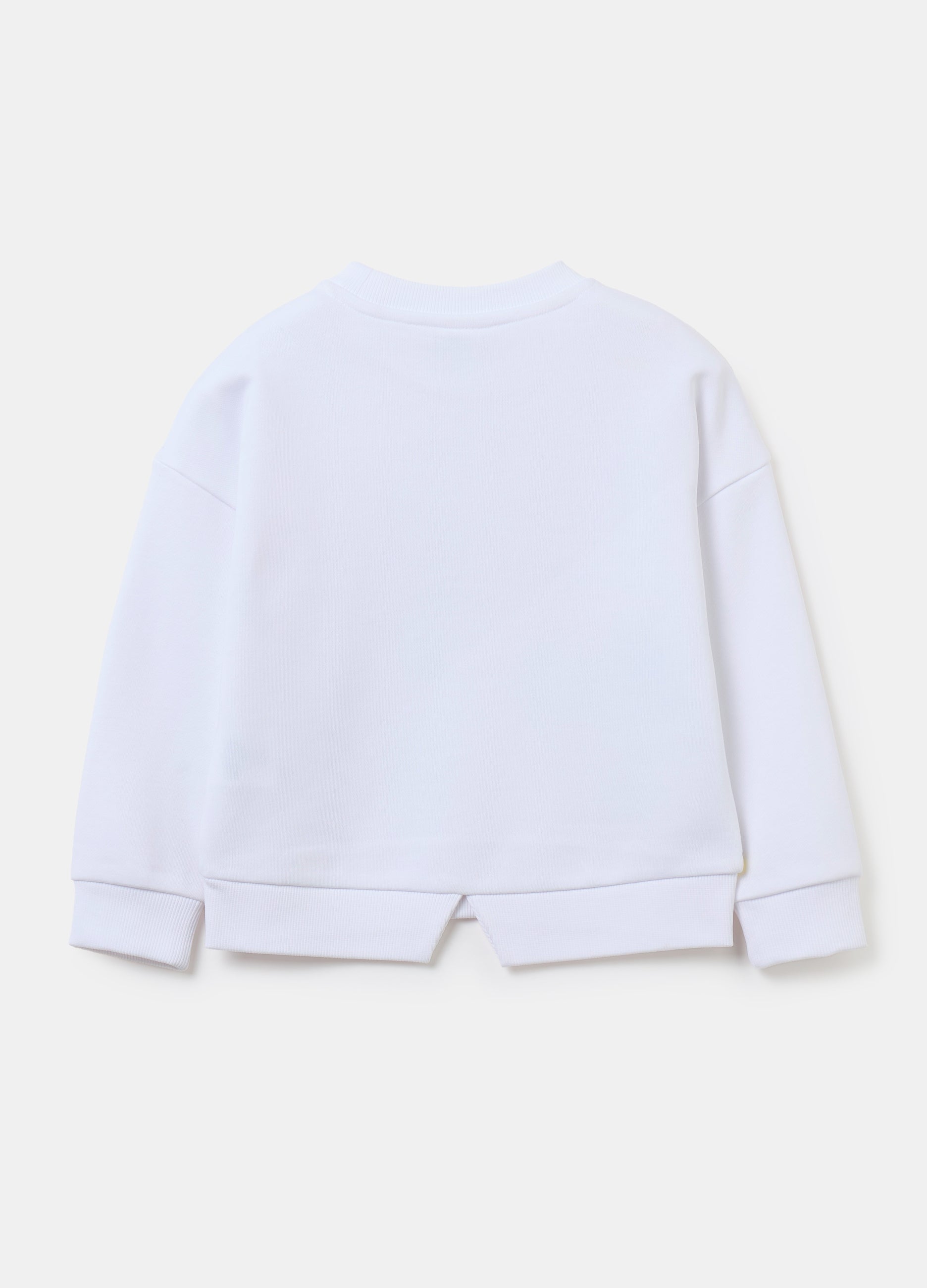 Sweatshirt With Minnie Mouse And Daisy Duck Print With Diamantés