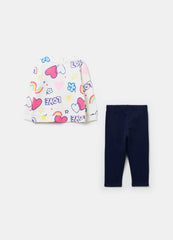 French Terry Jogging Set With Print