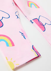 Printed Stretch Cotton Leggings