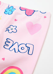 Printed Stretch Cotton Leggings