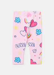 Printed Stretch Cotton Leggings