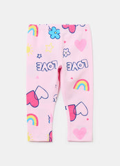 Printed Stretch Cotton Leggings