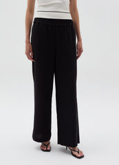 Crinkle-Effect Fluid Trousers
