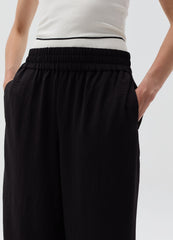 Crinkle-Effect Fluid Trousers