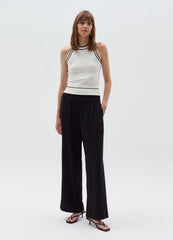 Crinkle-Effect Fluid Trousers