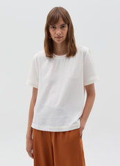 Crinkle-Effect Blouse With Small Splits