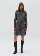 Ovs Short Dress With Print With Foulard