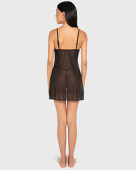 Isla & Evie Mesh Midi Slip with Removable Straps