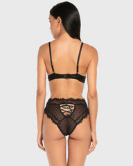 Isla & Evie Mesh Push-Up Bodysuit